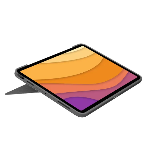 Logitech Combo Touch Custodia con Tastiera per iPad Air (4. gen - 2020) Retroilluminata Rimovibile, Trackpad Click-Anywhere, Smart Connector Grigio.