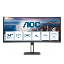 Monitor AOC V5 CU34V5C/BK LED display 86,4 cm (34