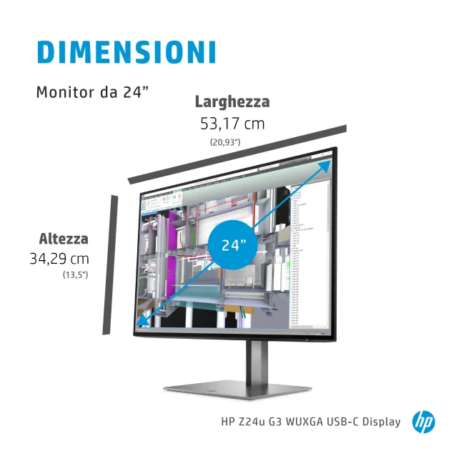 Monitor HP Z24u G3 WUXGA USB-C Display [1C4Z6AT]