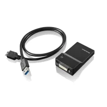Lenovo USB 3.0 - DVI/VGA adattatore grafico 2048 x 1152 Pixel Nero [0B47072]