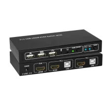 Microconnect MC-HDMI-USBKVM switch per keyboard-video-mouse [kvm] Nero (HDMI & USB KVM Switch 2 ports - Support Dolby True HD DTS Master Audio Formats, The 2x1 HDMI shares one display Warranty: 12M) [MC-HDMI-USBKVM]