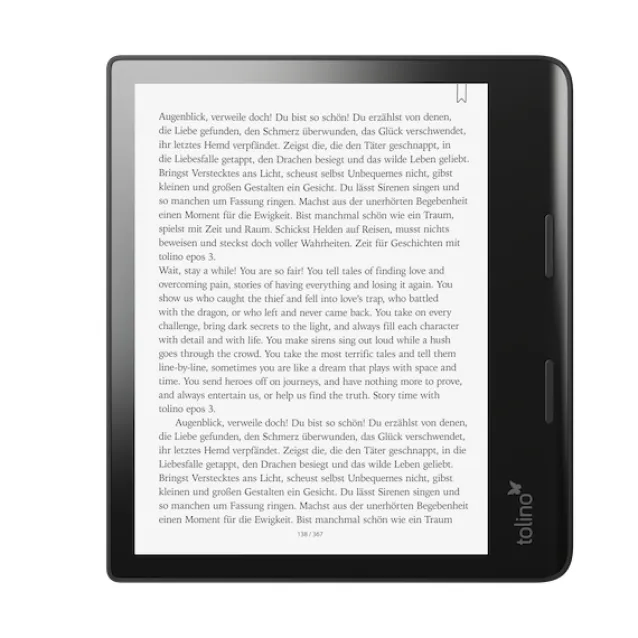 Lettore eBook Tolino Epos 3 lettore e-book Touch screen 32 GB Wi-Fi Nero [211293]