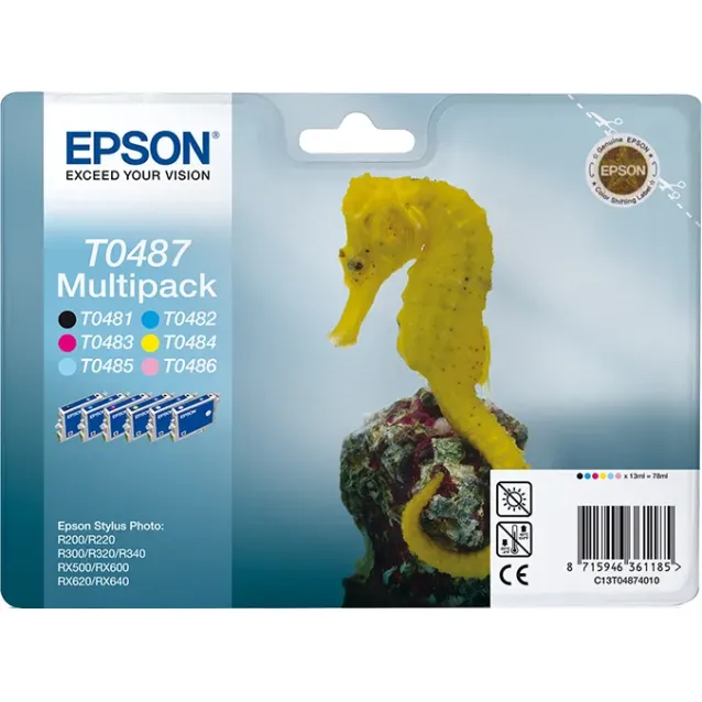 Cartuccia inchiostro Epson Seahorse Multipack 6 colori [C13T04874010]