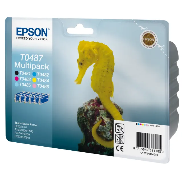Cartuccia inchiostro Epson Seahorse Multipack 6 colori [C13T04874010]