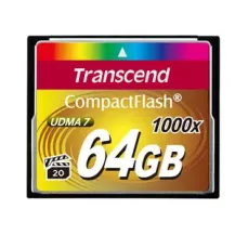 Memoria flash Transcend CompactFlash Card 1000x 64GB MLC [TS64GCF1000]