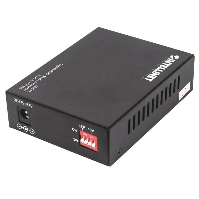 Intellinet 508216 convertitore multimediale di rete 1000 Mbit/s Nero [508216]