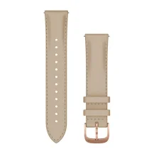 Garmin 010-12924-21 accessorio indossabile intelligente Band Sabbia Pelle (Acc, vivomove, Luxe, 20mm, - Leather, Rose Gold, Light Sand 010-12924-21, Band, Sand, Garmin, Approach S40 and CT10 Warranty: 24M) [010-12924-21]