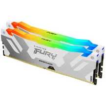 Memoria Kingston Technology FURY 32GB 6000MT/s DDR5 CL32 DIMM (Kit of 2) Renegade RGB White XMP [KF560C32RWAK2-32]