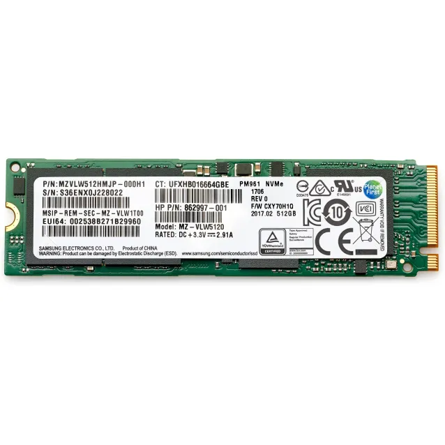 SSD HP 6SK99AA drives allo stato solido M.2 1 TB PCI Express 3.0 NVMe TLC [6SK99AA]