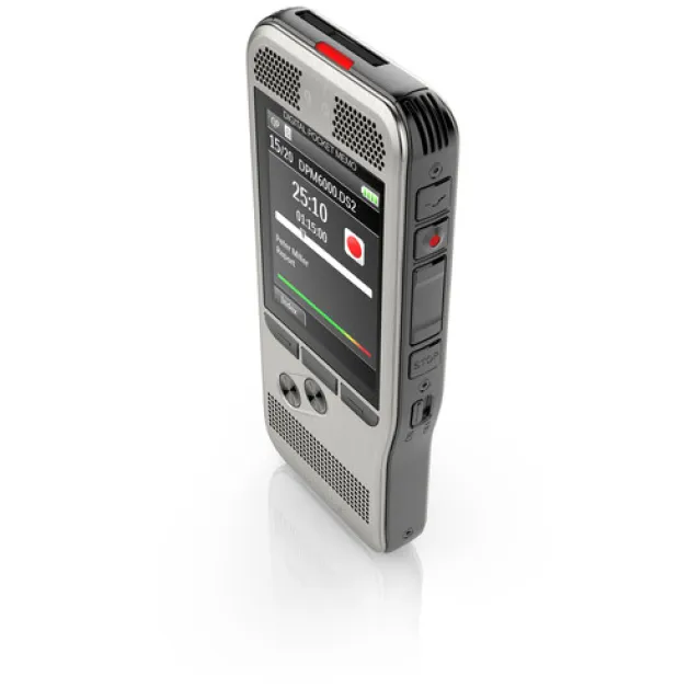 Dittafono Philips DPM6000 Flash card Nero, Argento [DPM6000/02]