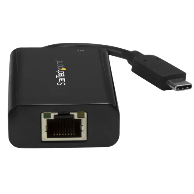 StarTech.com Adattatore Ethernet USB C - di rete Gigabit GbE con PD 2.0 60W Convertitore/Adattatore Tipo-C a RJ45 Compatibile TB3/Windows/MacBook Pro/Chromebook [US1GC30PD]