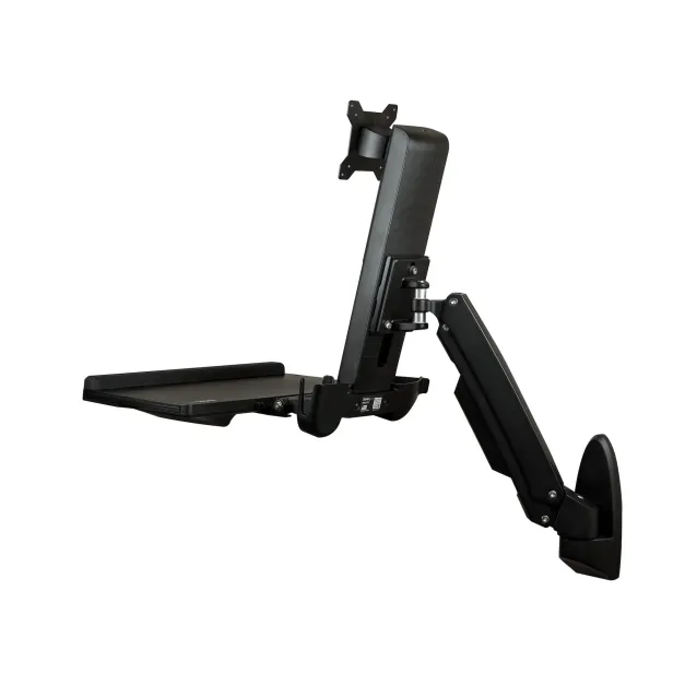 StarTech.com Stazione di Lavoro Sit Stand montabile a Parete - Single Monitor (WALL MOUNTED SIT STAND DESK FOR ONE MONITOR UP TO 24IN ADJUSTA) [WALLSTS1]