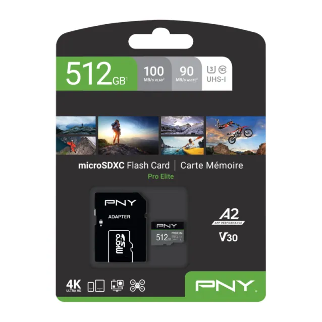 Memoria flash PNY PRO Elite microSDXC 512GB Classe 10