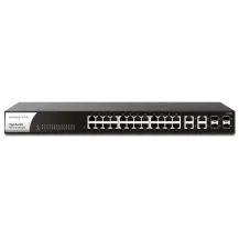 Switch di rete Draytek G1282 Gestito Gigabit Ethernet [10/100/1000] 1U Nero (DrayTek VigorSwitch Switch) [VSG1282-K]