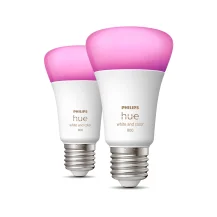 Philips by Signify Hue White and Color ambiance 2 Lampadine Smart E27 60 W [929002489602]