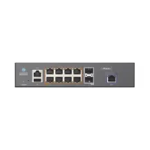 Switch di rete Cambium Networks cnMatrix EX1010-P Gestito L2/L3 Gigabit Ethernet [10/100/1000] Supporto Power over [PoE] 1U Nero (cnMatrix Intelligent - PoE Switch, 8 x 1 Gbps and 2 SFP fiber ports no power cord EMEA Warranty: 60M) [MX-EX1010PXA-E]