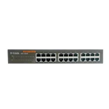Switch di rete D-Link 24-poorts koper Gigabit switches Non gestito (D-Link 24-port 10/100/1000 Desktop Switch) [DGS-1024D/B]
