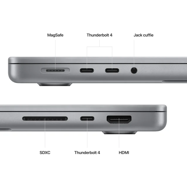 Notebook Apple MacBook Pro 14'' M2 core: 12 CPU 19 GPU 1TB SSD - Grigio Siderale [MPHF3T/A]