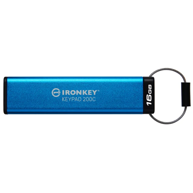 Kingston Technology IronKey Keypad 200C USB-C da 16 GB, FIPS 140-3 livello 3 (in fase di approvazione) AES-256 [IKKP200C/16GB]