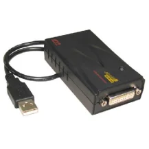 Cables Direct USB2-DVIHS adattatore grafico USB 1600 x 1200 Pixel Nero (USB 2.0 DVI Adapter - High Resolution) [USB2-DVIHS]