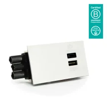 Dataflex 26.100 Caricabatterie per dispositivi mobili Universale Bianco AC Interno (Dataflex Charger USB 30W - white [None warranty]) [26.100]