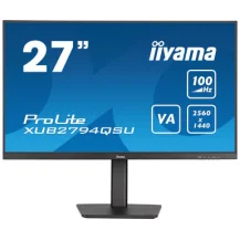 iiyama ProLite XUB2794QSU-B6 Monitor PC 68,6 cm [27] 2560 x 1440 Pixel Wide Quad HD LCD Nero (iiyama 27' pixels WQHD Display with Height Adjust Stand) [XUB2794QSU-B6]