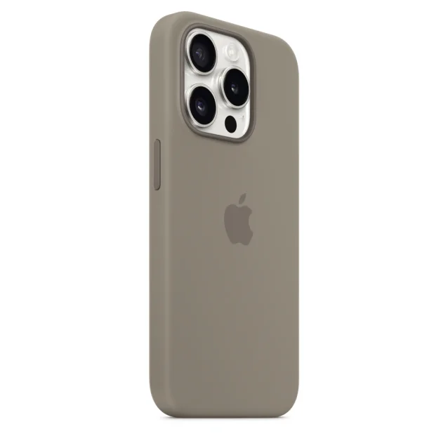 Custodia per smartphone Apple MagSafe in silicone iPhone 15 Pro - Grigio creta [MT1E3ZM/A]