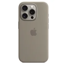 Custodia per smartphone Apple MagSafe in silicone iPhone 15 Pro - Grigio creta (Apple Back cover for mobile phone compatibility clay Pro) [MT1E3ZM/A]