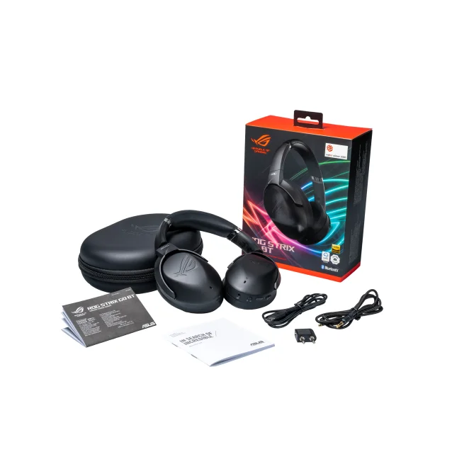 Cuffia con microfono ASUS ROG Strix Go BT Auricolare Con cavo e senza A Padiglione Giocare Bluetooth Nero [90YH02Y1-B5UA00]