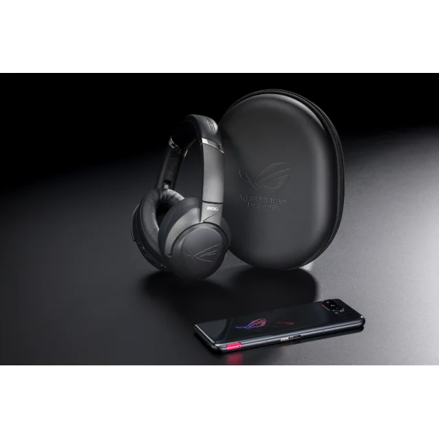 Cuffia con microfono ASUS ROG Strix Go BT Auricolare Con cavo e senza A Padiglione Giocare Bluetooth Nero [90YH02Y1-B5UA00]