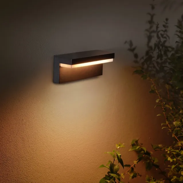 Philips by Signify Hue White and Color ambiance Nyro Lampada Smart a muro Nero [17456/30/P7]