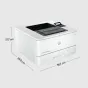 Stampante laser HP LaserJet Pro 4002dwe, Bianco e nero, per Piccole medie imprese, Stampa, wireless; HP+; idonea a Instant Ink; stampa da smartphone o tablet [2Z606E#B19]