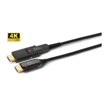 Microconnect HDM191910V2.0DOP cavo HDMI 10 m tipo A [Standard] Nero (High Speed Active Optic - 2.0 A-D Cable 10m With Type Adapter Support 4K 60Hz, 18 G/bps, YUV4:4:4, EDID/HDCP2.2/HDR/ARC Warranty: 300M) [HDM191910V2.0DOP]