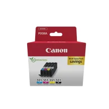 Cartuccia inchiostro Canon 6509B015 cartuccia d'inchiostro 1 pz Originale Nero, Ciano, Magenta, Giallo [CLI-551 Multi]