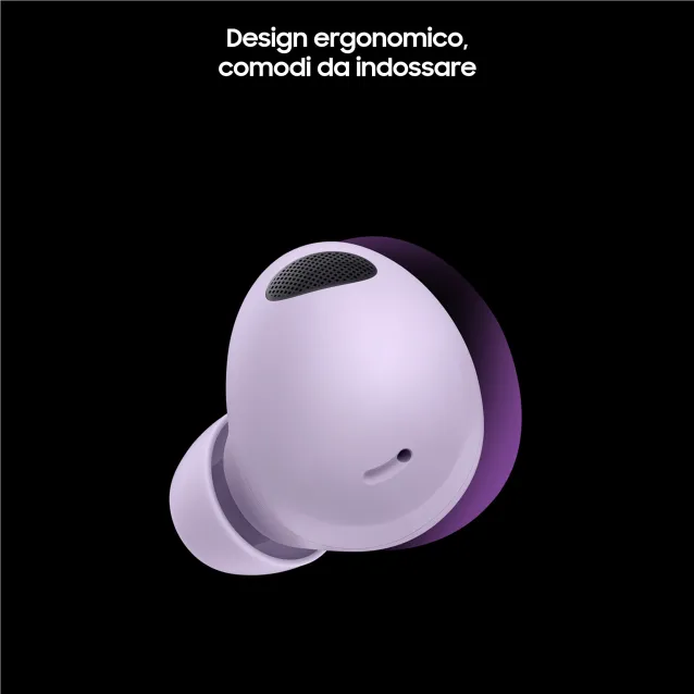 Cuffia con microfono Samsung Galaxy Buds2 Pro Auricolari Bluetooth Bora Purple Batteria 500 mAh [SM-R510NLVAITV]
