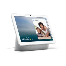 Dispositivo di assistenza virtuale Google Nest Hub Max - A big help for your busy home. Voice assistant Speaker Video calls. messages and auto-framing. [GA00426-GB]