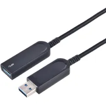 Microconnect USB3.0AAF15AOP cavo USB 15 m 3.2 Gen 1 [3.1 1] A Nero (Premium Optic 3.0 A-A M-F - 15m, Active Optical Hybrid Cable, 5Gbps, Not backward compatible with USB2.0/1.1Premium Warranty: 300M) [USB3.0AAF15AOP]