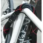 ABUS 88989 antifurto per bicicletta Nero, Rosso 1100 mm Blocco catena [88989]