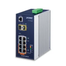 PLANET IGS-4215-4P4T2S switch di rete Gestito L2/L4 Gigabit Ethernet [10/100/1000] Supporto Power over [PoE] Blu, Bianco (IP30 Industrial 4-Port - 10/100/1000T 802.3at PoE + 2-Port 100/1000X SFP Managed Switch [-40~7 [IGS-4215-4P4T2S]