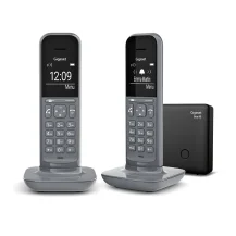 Gigaset CL390 Duo Telefono analogico/DECT Identificatore di chiamata Grigio [CL390 Gray]