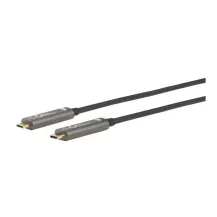 Microconnect MC-USB3.1CC5OP cavo USB 5 m 3.2 Gen 2 [3.1 2] C Nero (Premium Optic fiber USB-C - cable 5m Provide 5V 900mA to Device/Camera etc. Warranty: 36M) [MC-USB3.1CC5OP]