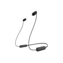 Cuffia con microfono Sony WI-C100 Auricolare Wireless In-ear Musica e Chiamate Bluetooth Nero (Wi-C100 Headset - In-Ear Calls/Music Black Warranty: 12M) [WIC100B.CE7]