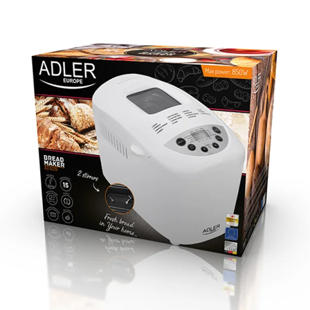 Adler AD 6019 macchina per il pane 850 W Bianco [AD 6019]