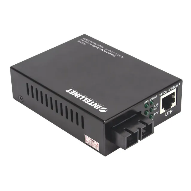 Intellinet 508209 convertitore multimediale di rete 1000 Mbit/s 1310 nm Modalità singola Nero [508209]