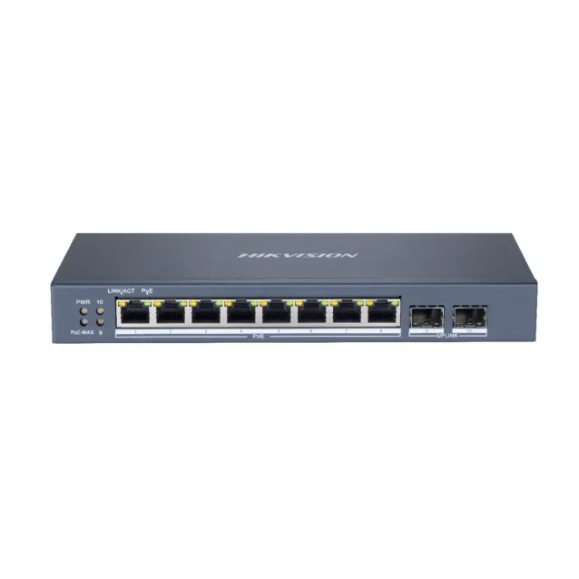 Hikvision DS-3E1510P-SI switch di rete Gestito L2 Gigabit Ethernet (10/100/1000) Supporto Power over (PoE) Nero [DS-3E1510P-SI]