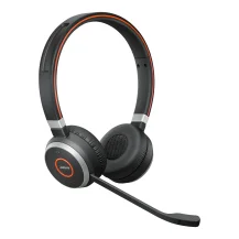 Cuffia con microfono Jabra Evolve 65 MS Stereo Auricolare Con cavo e senza A Padiglione Ufficio Micro-USB Bluetooth Nero [6599-823-309]