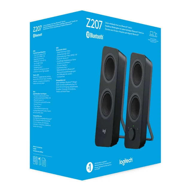 Altoparlante Logitech Z207 Nero Con cavo e senza 5 W [980-001295]