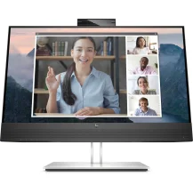 HP E24mv G4 Monitor PC 60,5 cm [23.8] 1920 x 1080 Pixel Full HD Nero, Argento (HP FHD Conferencing - Warranty: 12M) [169L0AT#ABB]