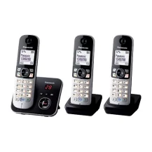 Panasonic KX-TG6823GB telefono Telefono DECT Identificatore di chiamata Nero, Argento [KX-TG6823GB]