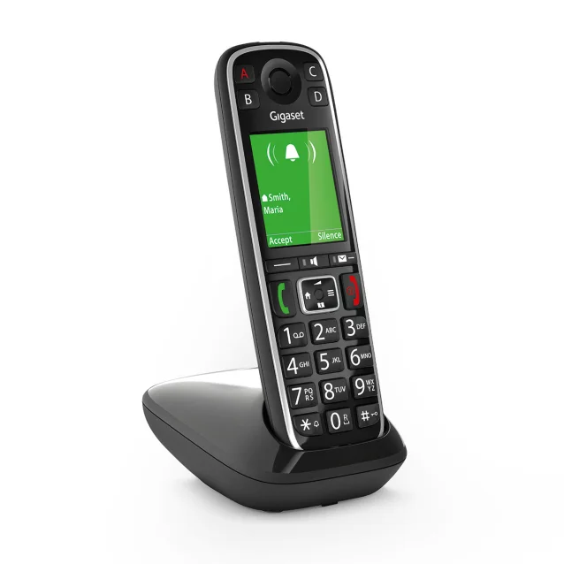 Gigaset E720 Telefono analogico/DECT Identificatore di chiamata Nero [S30852-H2903-K101]